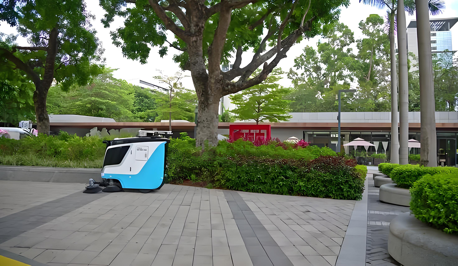 远距离大偏移非接触式稳定充电方案-宇称时空低速无人驾驶清洁车的无线充电器